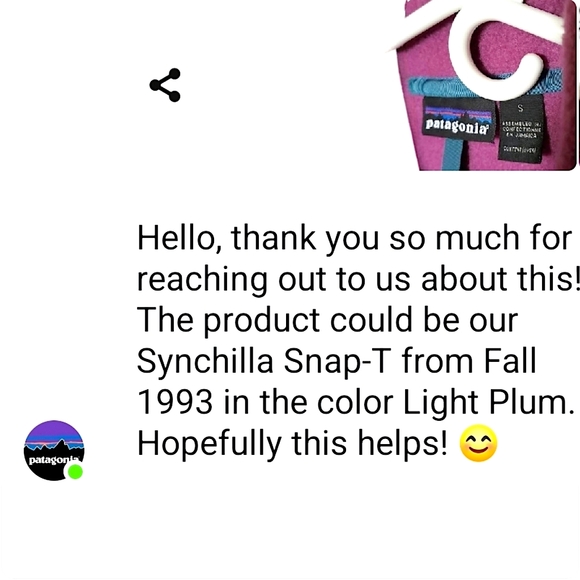 Rare Vintage 90s Patagonia Synchilla Snap-T Fleece Pullover Deadstock Unworn USA - Picture 9 of 9